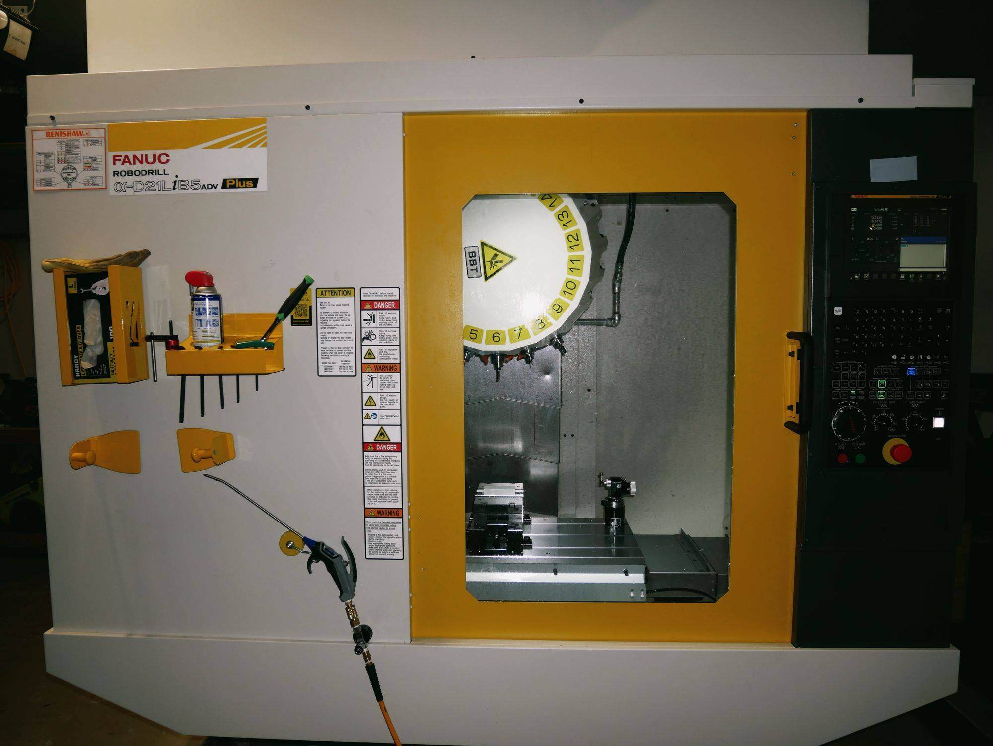 FANUC CNC machining center in the Truform shop