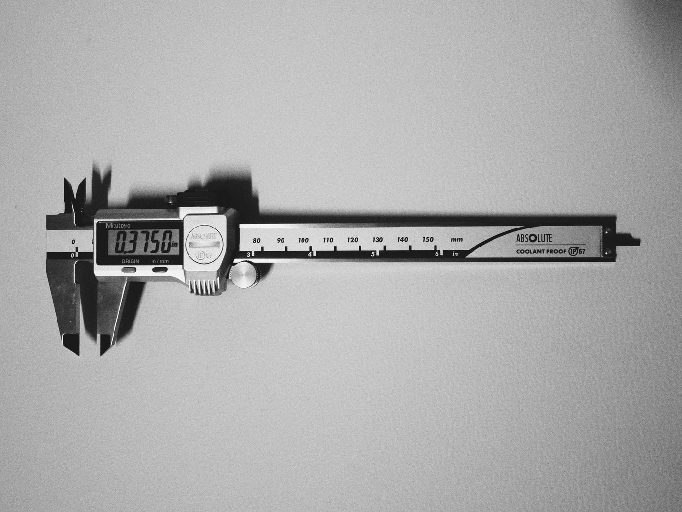 Mitutoyo digital caliper used for dimensional inspection