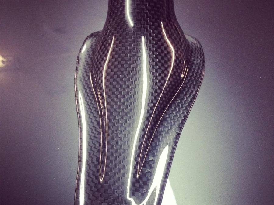 Carbon fiber formed duct component