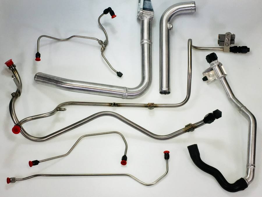 Formed and fitted stainless hard line assemblies